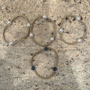Set of E Newton bracelets